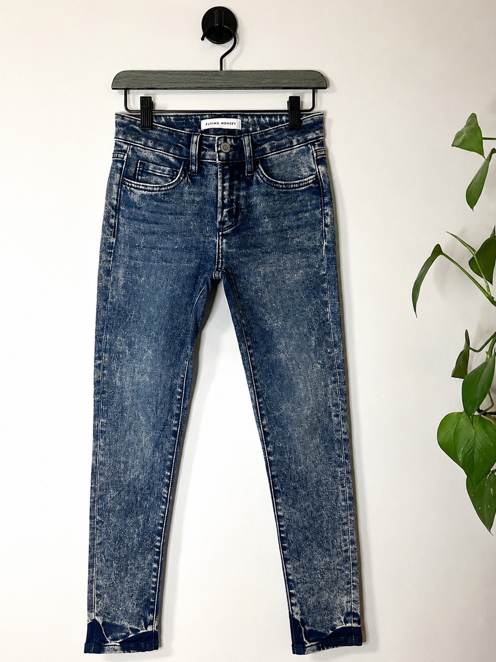 Flying Monkey Black Label Acid Wash Skinny Jeans Women’s Size 24 NWT